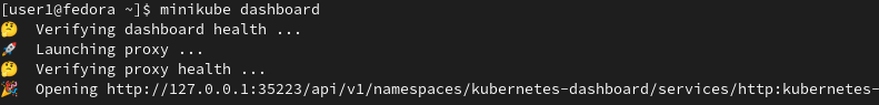 Launching Minikube’s Kubernetes Dashboard