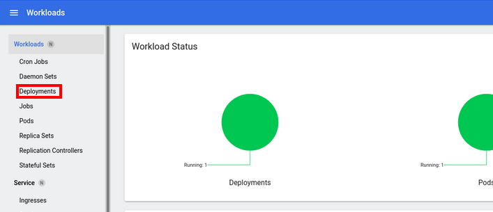 Clicking Deployments