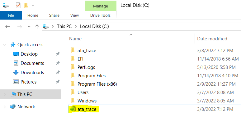 Viewing the Trace Log File