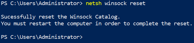 Resetting the Winsock Catalog to Default