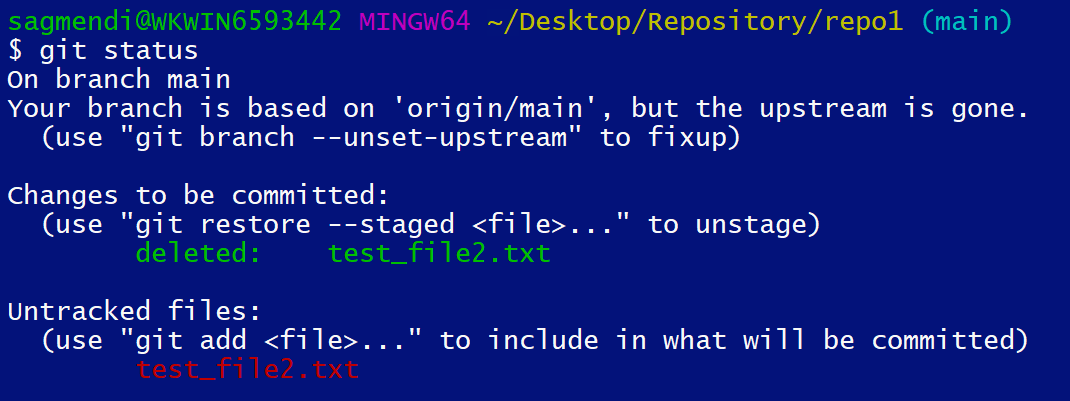 Verifying the Removed Git Commit (test_file2.txt)