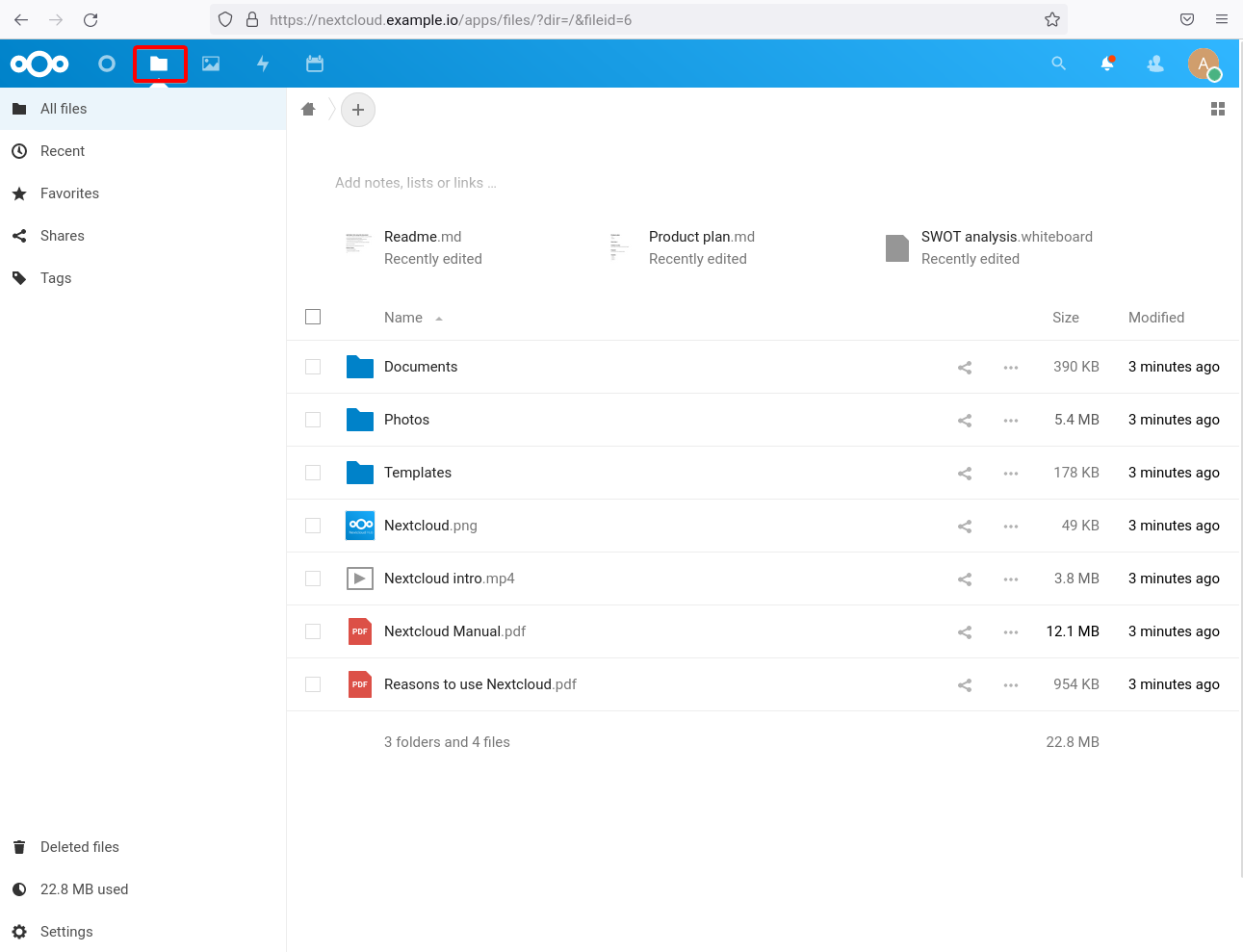 Accessing Nextcloud Documents and Files Management