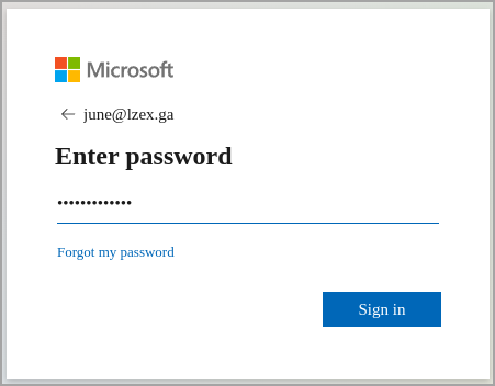 Logging in with Microsoft 365 Credentials