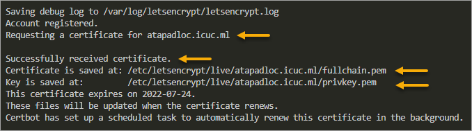 Requesting Let’s Encrypt SSL certificate