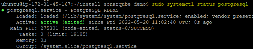 Verifying Postgres Database Installation