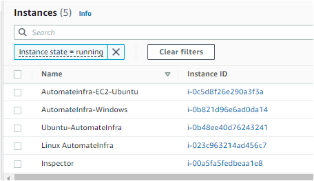 すべてのAWSEC2インスタンスを表示する