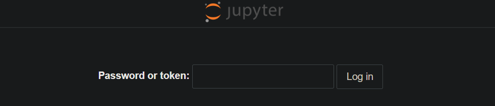 Logging in to JupyterLab Server