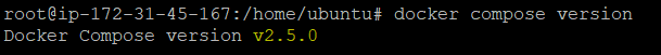 Verifying Docker Compose Version