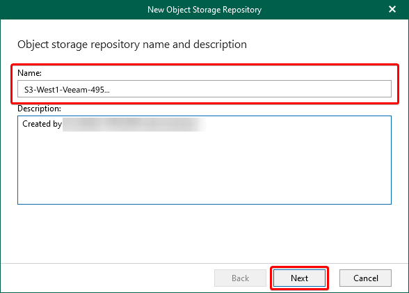 Naming the New Object Storage Repository