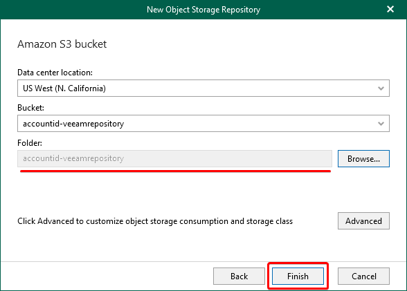 Confirming Amazon S3 Bucket Settings for the Object Storage Repository