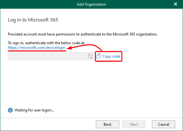 Initializing Authorizing Veeam’s Connection Request