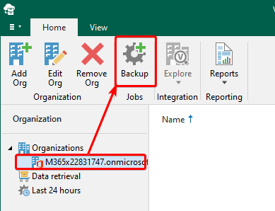 Initializing Creating a New Backup Job