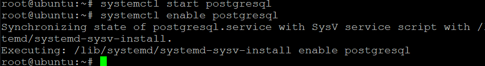 Starting and Enabling the PostgreSQL Service to Start Automatically at Boot-Time