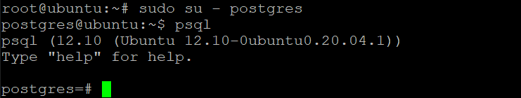 Opening the psql CLI as the postgres User