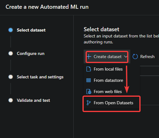 Creating a Dataset from Open Datasets