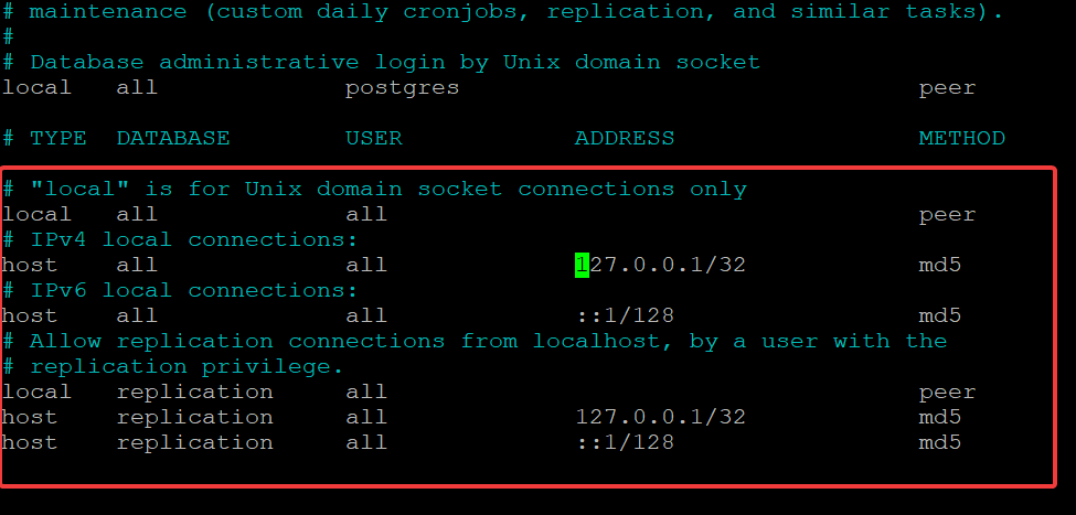 Setting Configuration for MD5 Authentication