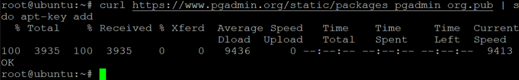 Installing the PGAdmin Ubuntu (PostgreSQL Dashboard)