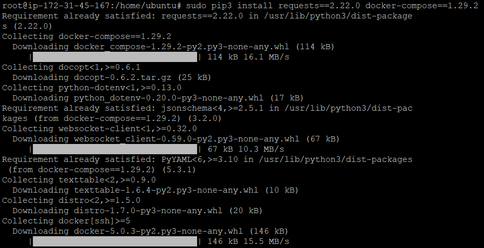 リクエストのインストール