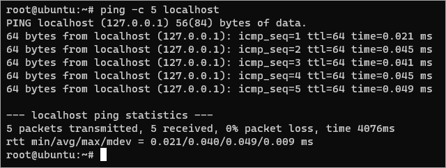 Ping with a limited request count