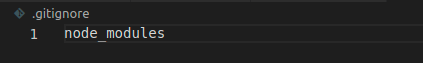 Making Git ignore the node_module folder when pushing