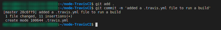 Adding commit message to remote Git repository