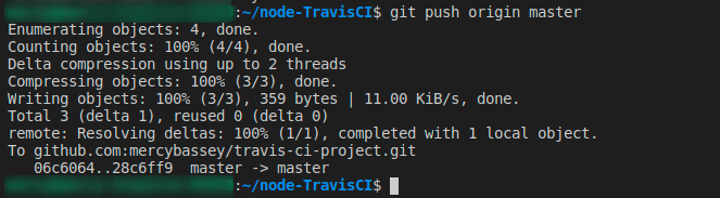 Pushing changes to remote Git repository