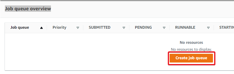 Creating a Job Queue in AWS Batch