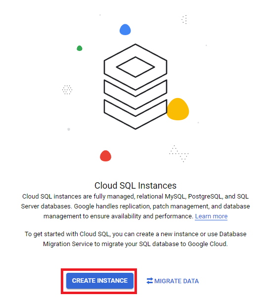 Creating Cloud SQL instance