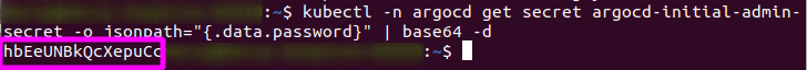 Getting ArgoCD UI password
