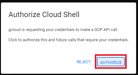 Authorizing connection to SQL instance.