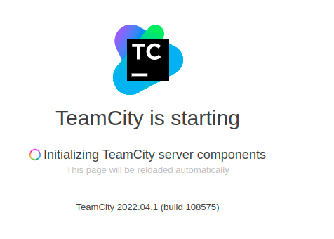 Initializing TeamCity server components