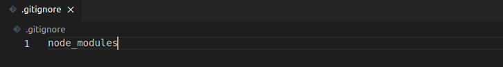 Adding the node_modules folder in a (.gitignore) file