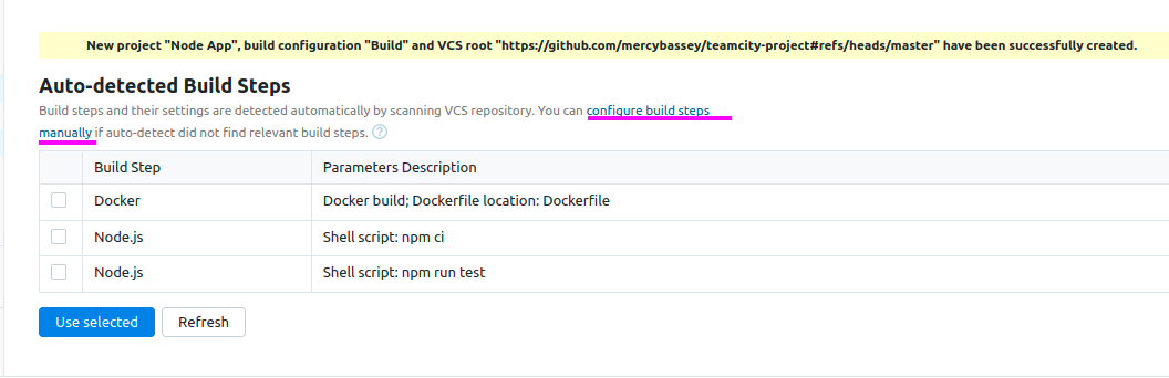 Creating build-steps manually in TeamCity