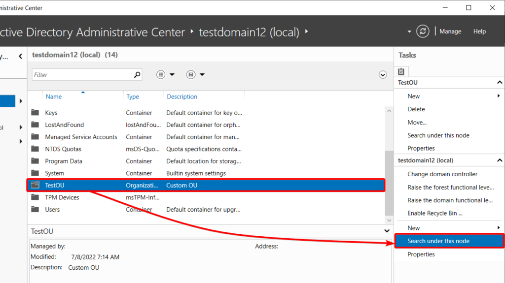 Kickstart AD with the Active Directory Administrative Center