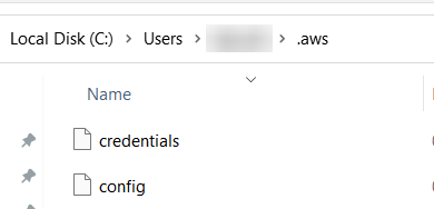 Checking the credentials and config files exist