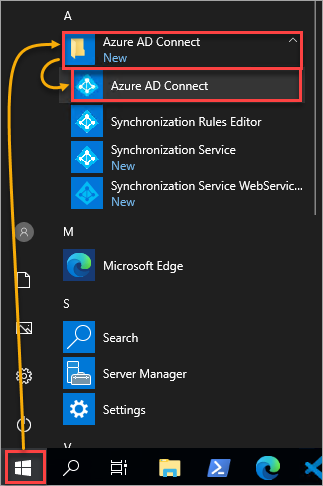 Opening Azure AD Connect