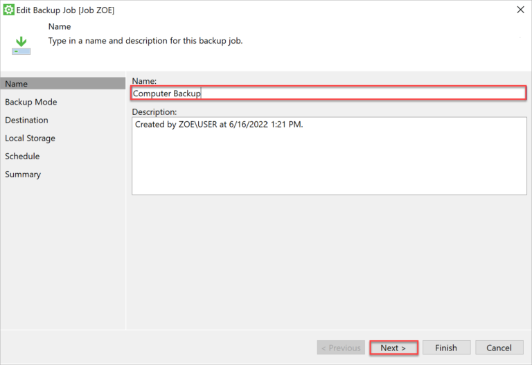 Using Veaam to Process Windows Server Backup (Step by Step)