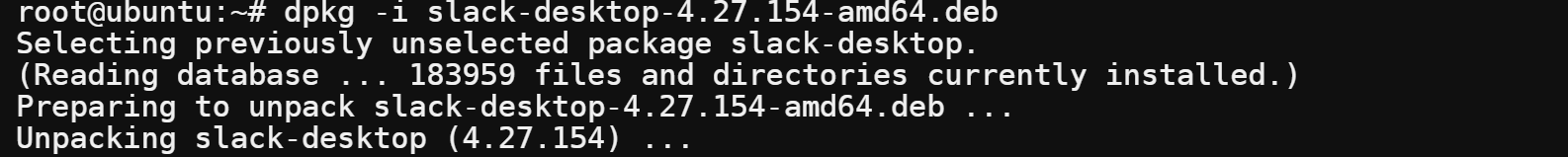 Installing Slack via the Deb package