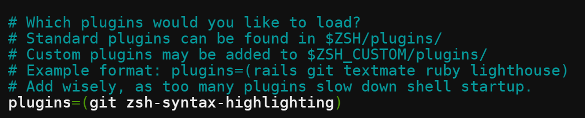 Enabling the syntax highlighting plugin