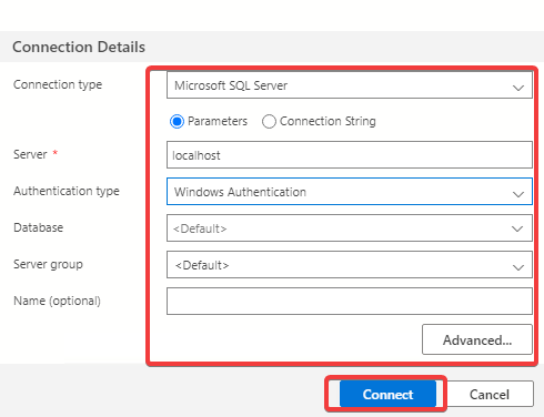Connecting to the SQL Server