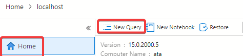 Opening a query editor