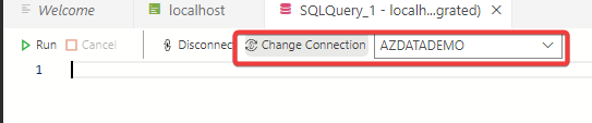 Changing the database connection