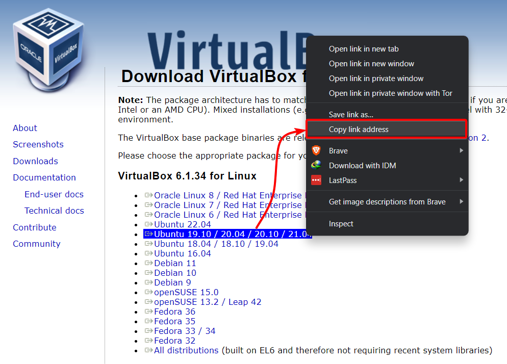 Virtualbox install guest additions