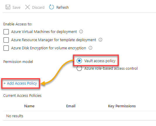 Adding an Access Policy