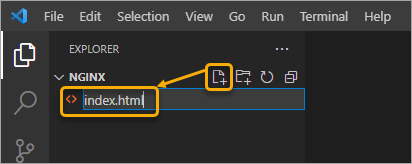 Create an index.html file