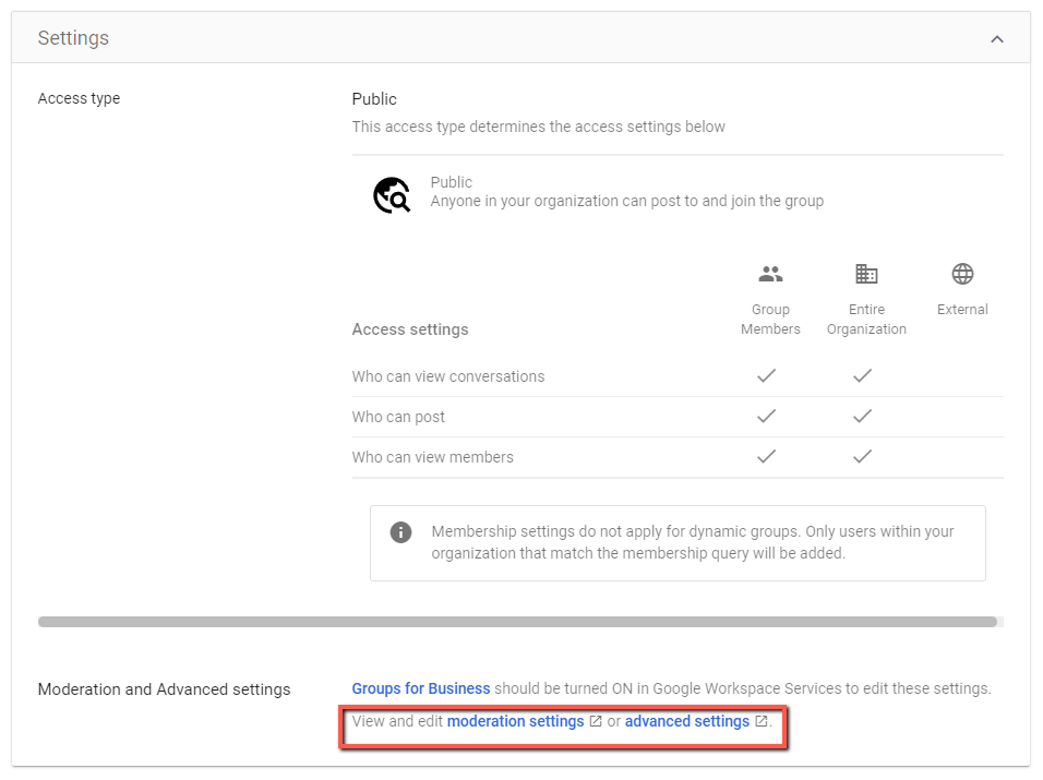 Configuring advanced settings