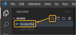 Create a new Dockerfile