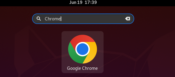 Opening Google Chrome
