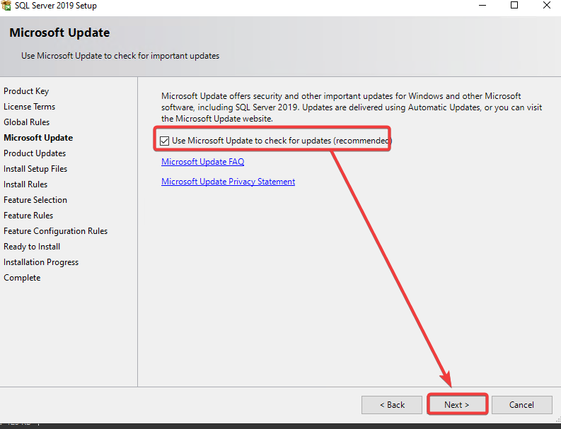 Enable Microsoft Update