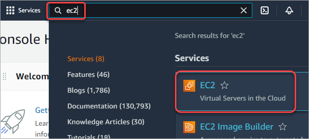 Search for EC2